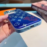 大人気 ルイヴィトン n級品 lv携帯ケースマロン柄金属メッキ皮革の服感二合一携帯ケース