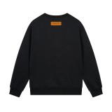 累積売上総額第１位！ ルイヴィトン n級品 24 ssエンボスエンボス老花ロゴ丸首衛衣