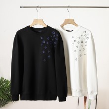 日本未入荷 ルイヴィトン n級品 2024 ssLV秋冬の新アシンメトリー刺繍丸首衛衣2色
