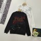 日本未入荷 ルイヴィトン 激安偽物 カラフル刺繍ラウンドネックパーカー2色