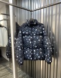 超奇跡の入荷☆ ルイヴィトン 激安偽物 24SS手描き効果波点プリントダウンジャケットウエスト付きジャケット