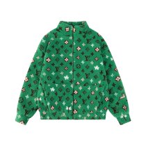 超奇跡の入荷☆ ルイヴィトン 偽物通販 LV 24 FWスタンドカラーモケットジャカードファスナーコート