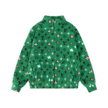超奇跡の入荷☆ ルイヴィトン 偽物通販 LV 24 FWスタンドカラーモケットジャカードファスナーコート