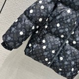 超奇跡の入荷☆ ルイヴィトン 激安偽物 24SS手描き効果波点プリントダウンジャケットウエスト付きジャケット