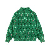 超奇跡の入荷☆ ルイヴィトン 偽物通販 LV 24 FWスタンドカラーモケットジャカードファスナーコート