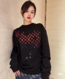 日本未入荷 ルイヴィトン 激安偽物 カラフル刺繍ラウンドネックパーカー2色