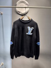 使い勝手良し ルイヴィトン コピー 2024秋冬LVエンボスウールプルオーバークルーネックニット