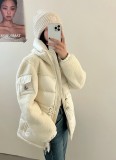超奇跡の入荷☆ モンクレール 激安偽物 Monclerラム毛つづりウエストダウンジャケット
