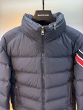 一目惚れ♪ モンクレール コピー MONCLERメンズ3色ロゴリボンフリルショートダウンジャケット