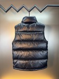 累積売上総額第１位！モンクレール 激安通販 MONCLERアルファベットロゴキルティングニットスタンドネックダウンベスト