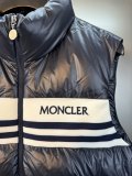 累積売上総額第１位！モンクレール 激安通販 MONCLERアルファベットロゴキルティングニットスタンドネックダウンベスト