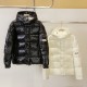 ★超人気 モンクレール スーパーコピーカップル用フード付き保温ダウンジャケット冬用コート2色