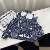 一目惚れ♪ ルイヴィトン 偽物通販 Lv 24SS新作腰花果扎染満印水洗デニムコート男女カップルゆったりジャケット
