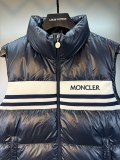 累積売上総額第１位！モンクレール 激安通販 MONCLERアルファベットロゴキルティングニットスタンドネックダウンベスト