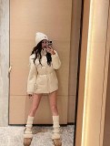 超奇跡の入荷☆ モンクレール 激安偽物 Monclerラム毛つづりウエストダウンジャケット