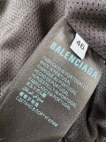 入手困難  バレンシアガ 偽物通販 刺繍黒と緑のパッチワークスタンドカラージャケット