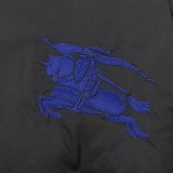 使い勝手良し バーバリー スーパーコピー 青い戦馬刺繍柄肩皮マークはスタンドカラーのダウンジャケット