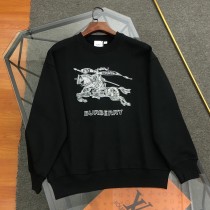 超奇跡の入荷☆ バーバリー スーパーコピー 軍馬ロゴを刺繍した丸首の衛衣