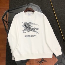 使い勝手良し バーバリー n級品 軍馬ロゴを刺繍した丸首の衛衣