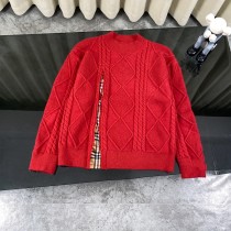 使い勝手良し バーバリー コピー のパッチワーク定番チェックの穴あき工芸セーター