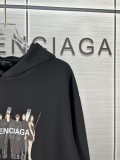 累積売上総額第１位！ バレンシアガ 偽物通販 印紙加絨2024秋冬古典印紙加絨連帽衛衣