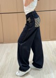 超奇跡の入荷☆ ディオール コピーおすすめ ジャカードポケットアルファベットハイウエストワイドデニム