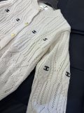 ★超人気 セリーヌ 激安通販 金ボタンカーディガン重工業編み万針刺繍ロゴディテール絞り
