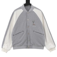 稀少 ディオール コピーおすすめスズラン刺繍パッチワーク野球着ジャケット