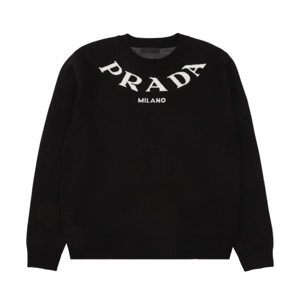超奇跡の入荷☆ プラダ 偽物通販 アルファベットLOGOニットクルーネックセーター