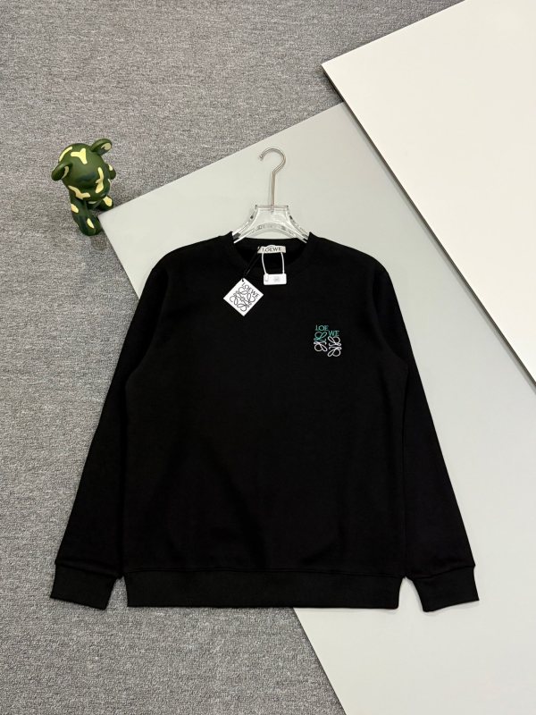 日本未入荷 ロエベ 激安通販 2024秋冬定番胸元刺繍ロゴラウンドネック