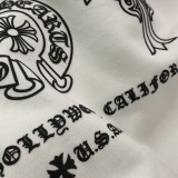 入手困難 クロムハーツ コピーおすすめ 2024新しいロゴプリントの丸首衛衣