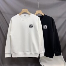 一目惚れ♪ ロエベ 偽物通販 加絨ベースロゴアルファベット刺繍シリーズペアルック2色