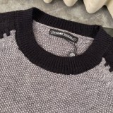 稀少 クロムハーツ スーパーコピー クロス刺繍スリーブ丸首ラグランスリーブセーター
