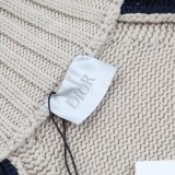 使い勝手良し ディオール コピー 重工業トレンドアイテムジッパーニットウールカーディガンスタンドカラーコート