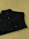 高品質 プラダ 激安偽物 秋冬シリーズポケット三角ロゴナイロン光沢ジャケット男女タイプ