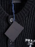 追跡付 プラダ コピーおすすめ  24 F/w秋冬新作ブランド刺繍ロゴウールニット🧶カーディガン