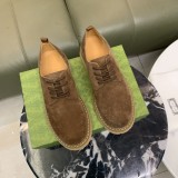 稀少 グッチ 激安通販 の新品ビジネスブーツの全頭層の牛革押し花の古典的な菱格子模様工芸