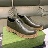 ★超人気 グッチ コピーおすすめ の新品ビジネスブーツの全頭層の牛革押し花の古典的な菱格子模様工芸