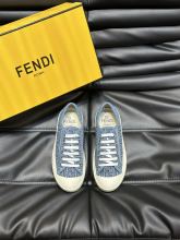 超話題! フェンディ 偽物通販 カップルモデルのローカットキャンバスシューズ