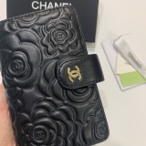 超話題!  シャネル 激安通販 ツバキの羊革財布