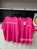 使い勝手良し バレンシアガ 激安偽物 重工刺繍ロゴローズ赤半袖Tシャツ