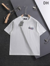 【限定】バレンシアガ コピーおすすめ コーラアルファベットのパリタワーロゴプリント半袖Tシャツ