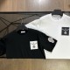 一目惚れ♪ モンクレール コピー 刺繍レザーロゴ刺繍半袖Tシャツ2色