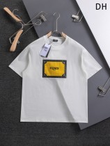 追跡付 フェンディ偽物通販  フレーム文字刺繍🪡ロゴリトルモンスター半袖Tシャツ
