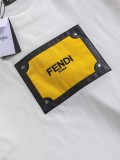 追跡付 フェンディ偽物通販  フレーム文字刺繍🪡ロゴリトルモンスター半袖Tシャツ