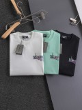 【話題商品！】バレンシアガ 激安通販 コーラアルファベットのパリタワーロゴプリント半袖Tシャツ