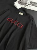 大人気 グッチ スーパーコピー 刺繍アルファベットロゴ半袖Tシャツ