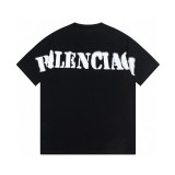 ★超人気 バレンシアガ スーパーコピー 25 ssロゴプリント半袖Tシャツ