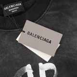 高品質 バレンシアガ n級品 水洗イニシャルプリントクルーネックTシャツ