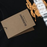 超話題! バーバリー 激安偽物 戦馬騎士ロゴカジュアル丸首半袖Tシャツ